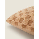 Borg Checkerboard Cushion cream 45x45cm polyester (British brand)