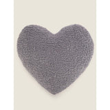 George Home heart-shaped cushion charcoal 50x45cm (British brand)