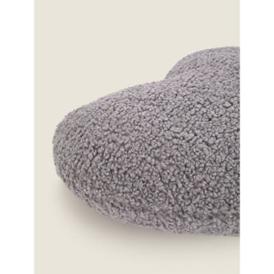 George Home heart-shaped cushion charcoal 50x45cm (British brand)