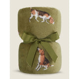 GH green throw blanket 120x150cm, imported from the UK