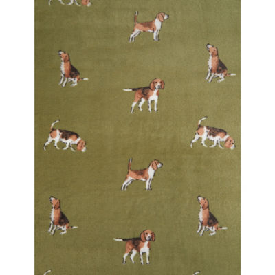 GH green throw blanket 120x150cm, imported from the UK