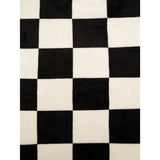 George Home Sherpa Throw Monochrome Checkerboard 120 x 150 cm, UK version