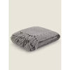 George Home grey chenille throw 120 x 150 cm, UK version