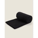 George Home Black Plain Throw GOODS ASDA   