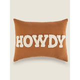 George Home Brown Howdy Tufted Cushion GOODS ASDA   