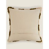 Tufted checkerboard cushion 45 x 45 cm - British product