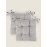 George Home grey seat cushion pad set of 2, imported from the UK