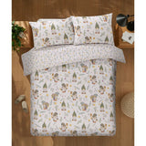 George Home White Springtime Gonks Reversible Duvet Set -King GOODS ASDA   