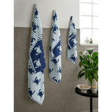 George Home Navy Striped Crab Bath Sheet 100 x 150cm, UK version