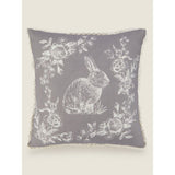 George Home Grey Lace Trim Bunny Cushion GOODS ASDA   