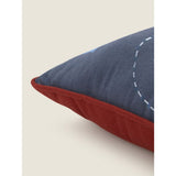 George Home Navy Piped Edge Moon cushion 30x40 cm - British product