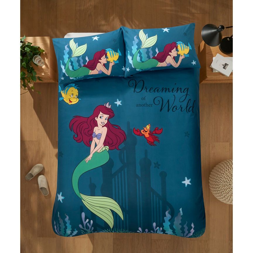 Disney Disney Little Mermaid Atlantica Reversible Duvet Set -Single GOODS ASDA   