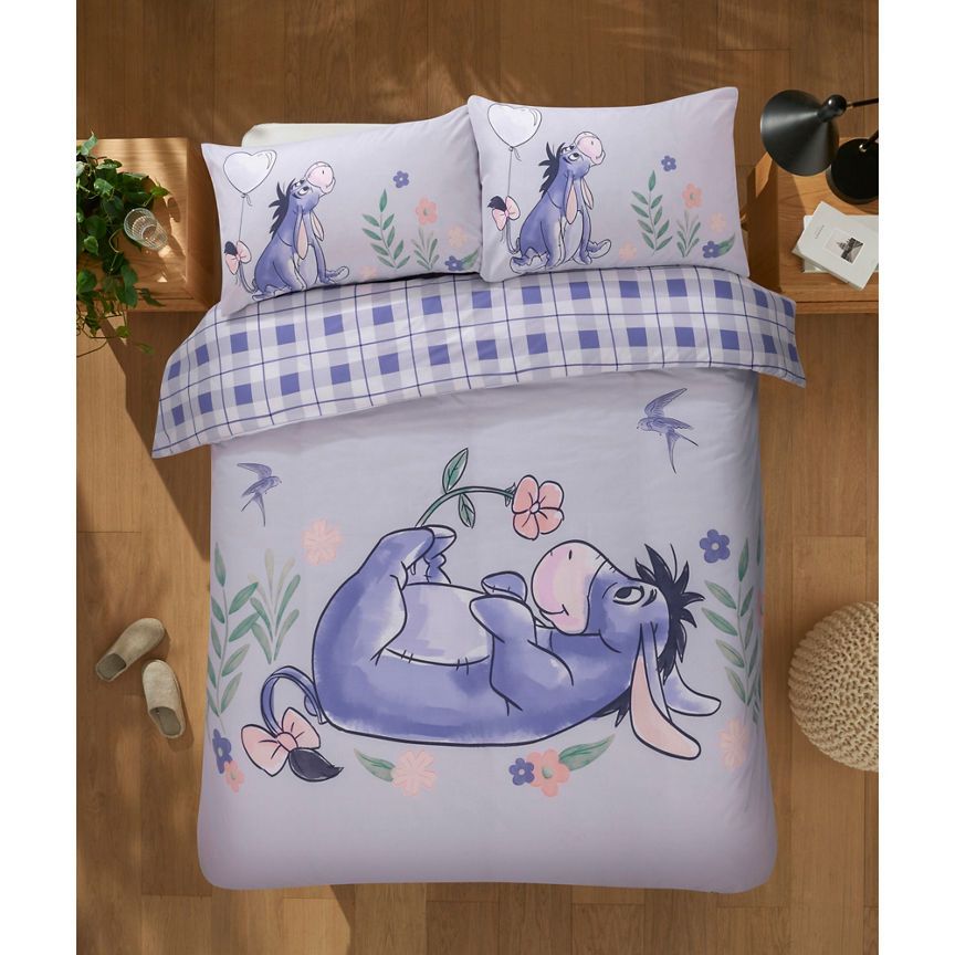 Disney Eeyore Floral Reversible Duvet Set - Single