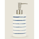 George Home Navy Nautical Stripe Soap Dispenser GOODS ASDA   