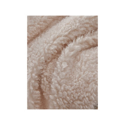 Stacey Solomon cream faux fur throw 120x150 cm, imported from the UK