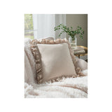 Stacey Solomon natural double frill cushion 45x45 cm - British product