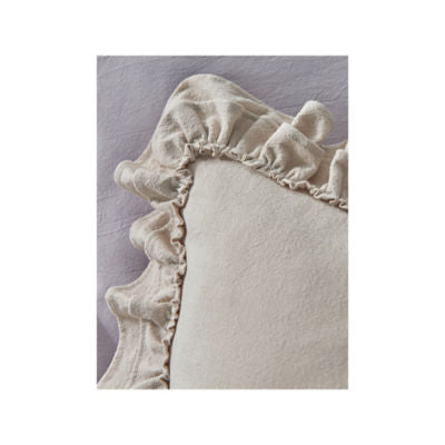 Stacey Solomon natural double frill cushion 45x45 cm - British product