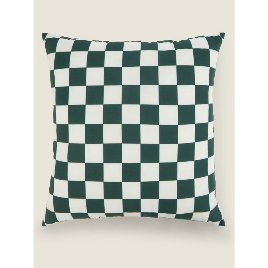 George Home Green Checkerboard Indoor & Outdoor Cushion