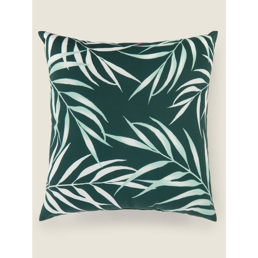 George Home Green Leaf Indoor & Outdoor Cushion GOODS ASDA   