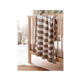 Stacey Solomon natural brown knitted cotton shawl 100x70cm (British brand)