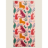 George Home leopard print cotton beach towel, imported from the UK