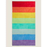 George Home Rainbow Stripe Cotton Beach Towel