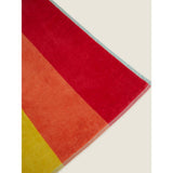 George Home rainbow stripe cotton beach towel, UK version