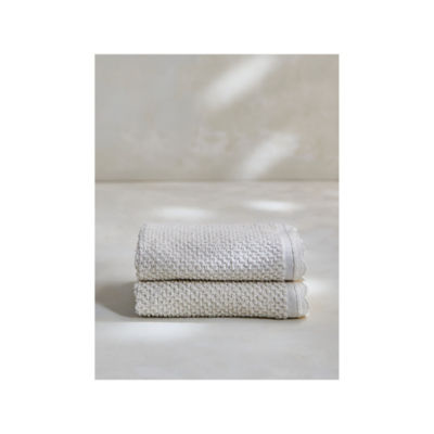 Gästetuch aus Baumwolle mit Muschelkante in Creme von At Home with Stacey Solomon, 40 x 60 cm