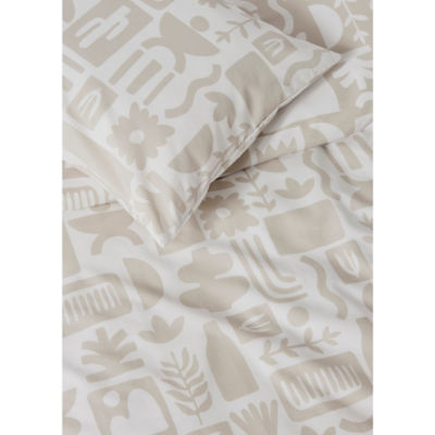 George Home Natural Boho reversible duvet set double, imported from the UK