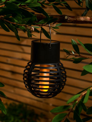 George Home hanging flame solar light warm white LED 6x6x9cm (British brand)