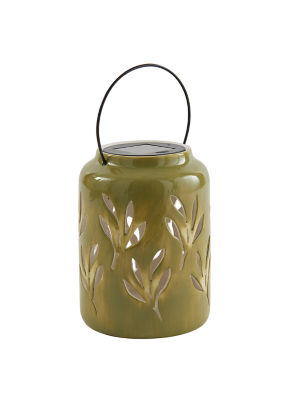 ASDA George Home Solar Leaf Lantern 13.1x13.1x18.3cm- Buy online at McGrocer