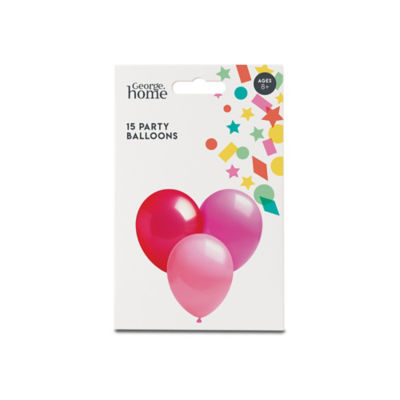 George Home Rosa Latexballonger Mix 15pk