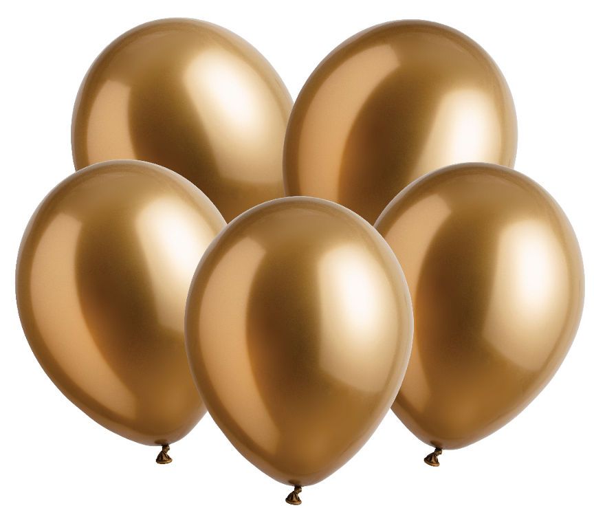 George Home Gold Metallic Balloons GOODS ASDA   