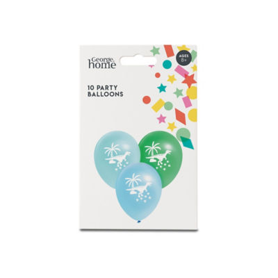 George Home Dino Balloons 10pk dinosaur decorations (British brand)