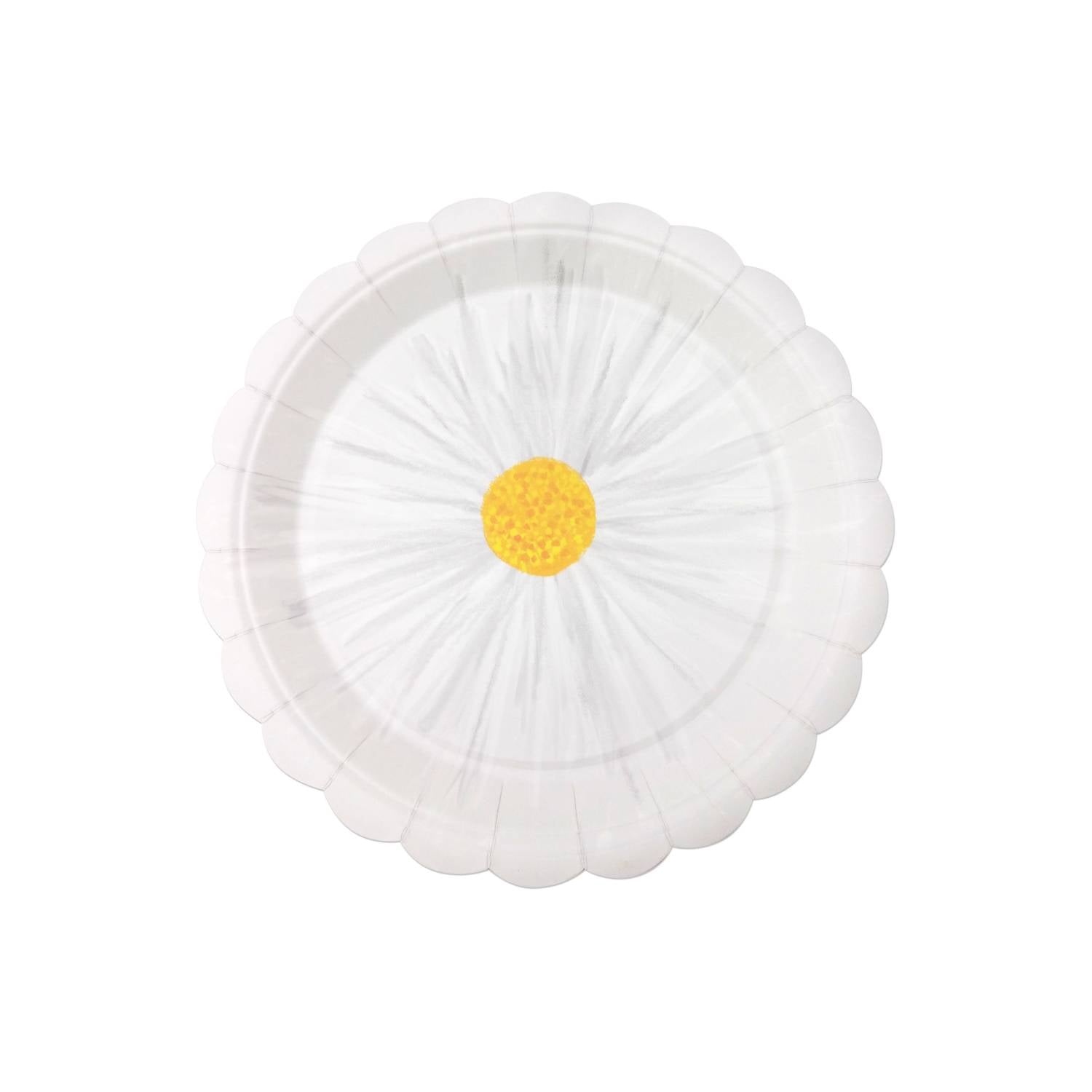 George Home Daisy Plate 12-pack white scallop - imported from the UK