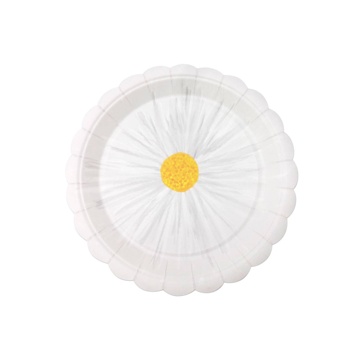 George Home Daisy Plate 12-pack white scallop - imported from the UK