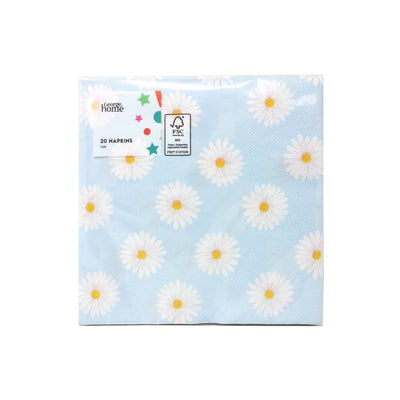 ASDA George Home Daisy Paper Napkins 20pk 3ply- Buy online at McGrocer