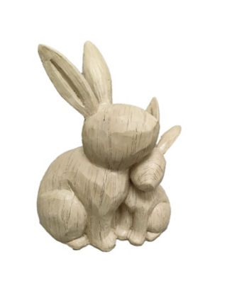 George Home wood carved bunny 20.8x12.8x24.8cm, imported from the UK