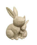 George Home wood carved bunny 20.8x12.8x24.8cm, imported from the UK