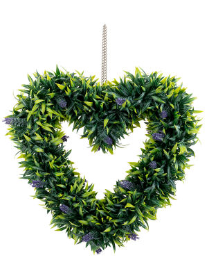 George Home lavender heart decoration 42cm, UK version