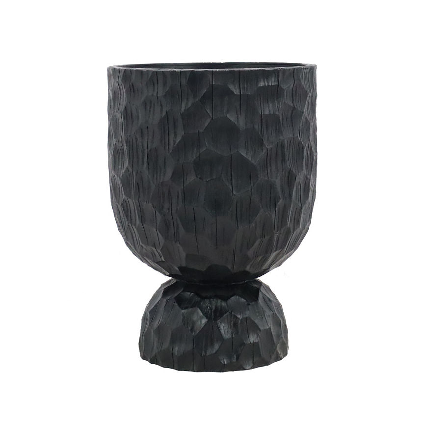 George Home Woodcut Black Planter GOODS ASDA   