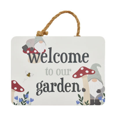 ASDA George Home Gonk Hanging Garden Sign 20x15cm- Buy online at McGrocer