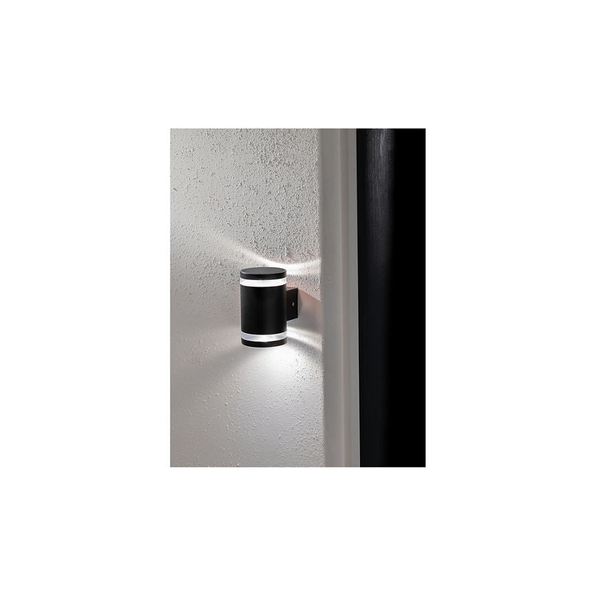 George Home Black Solar Wall Light