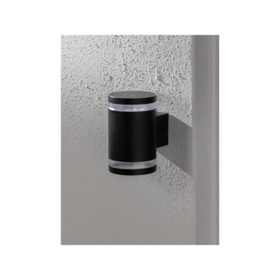 George Home black solar wall light 8.5x12x14cm, imported from the UK