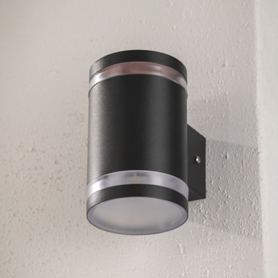 George Home black solar wall light 8.5x12x14cm, imported from the UK