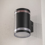 George Home black solar wall light 8.5x12x14cm, imported from the UK