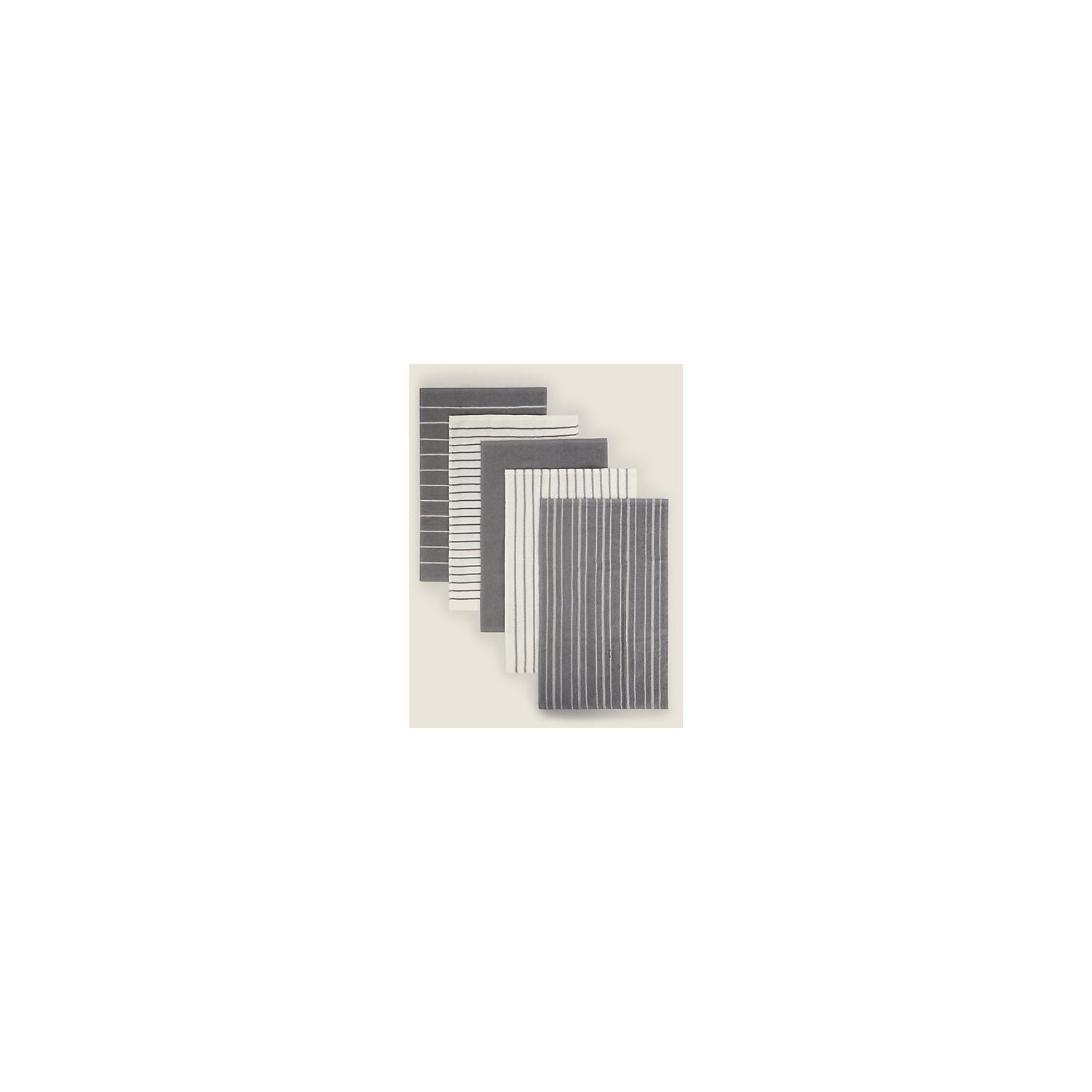 George Home grey check terry tea towels (British brand)
