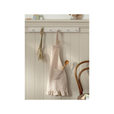 Stacey Solomon natural frill kids apron (British brand)