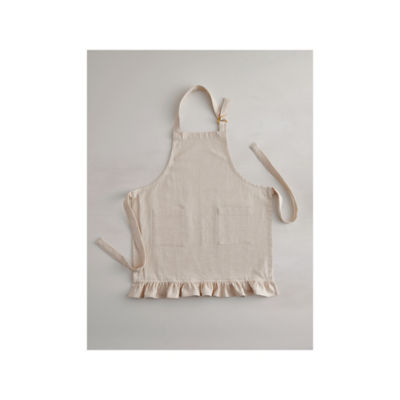 Stacey Solomon natural frill kids apron (British brand)
