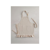 Stacey Solomon natural frill kids apron (British brand)
